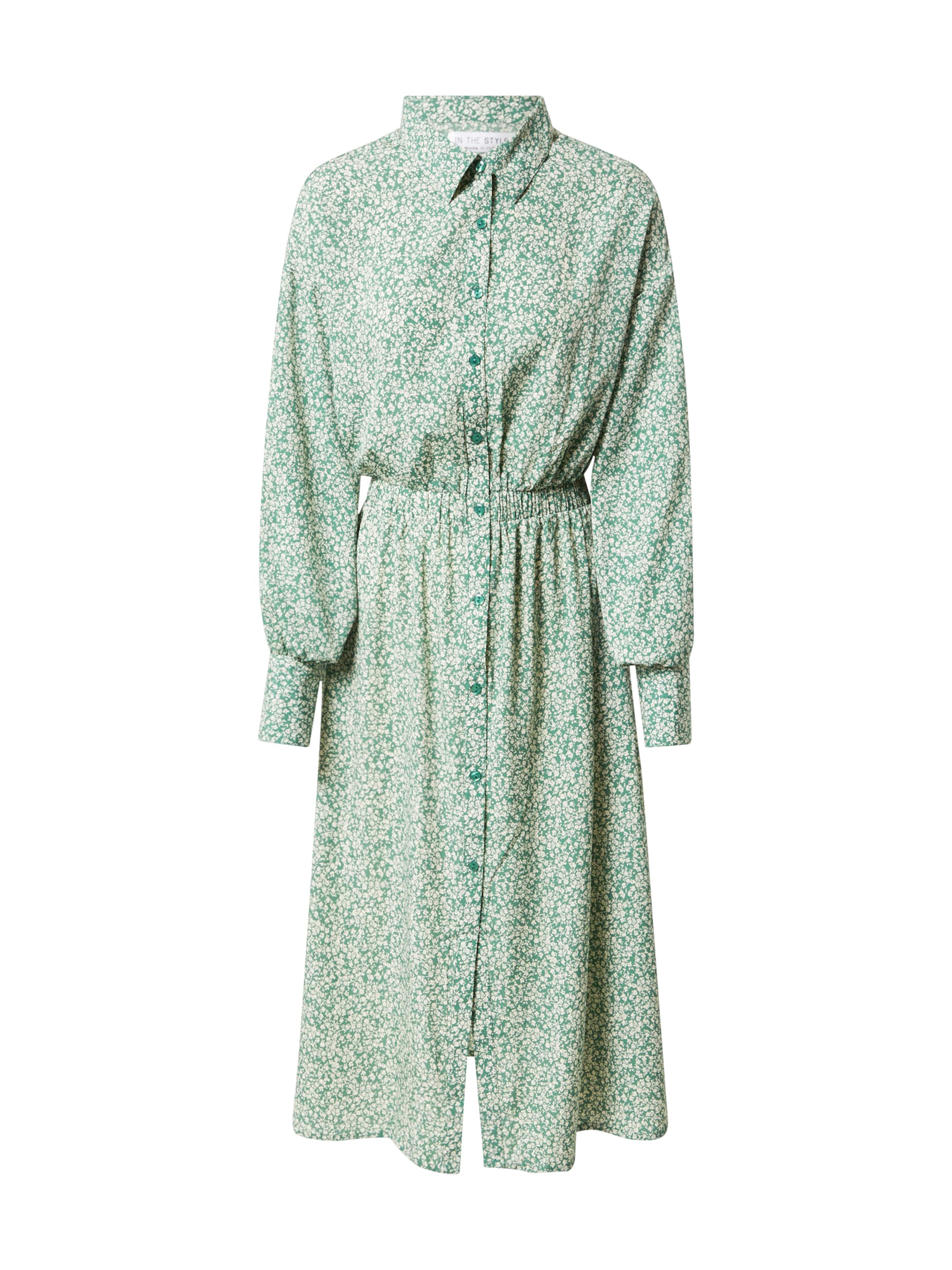 In The Style Sukienka koszulowa 'STACEY' w kolorze zielony: przód