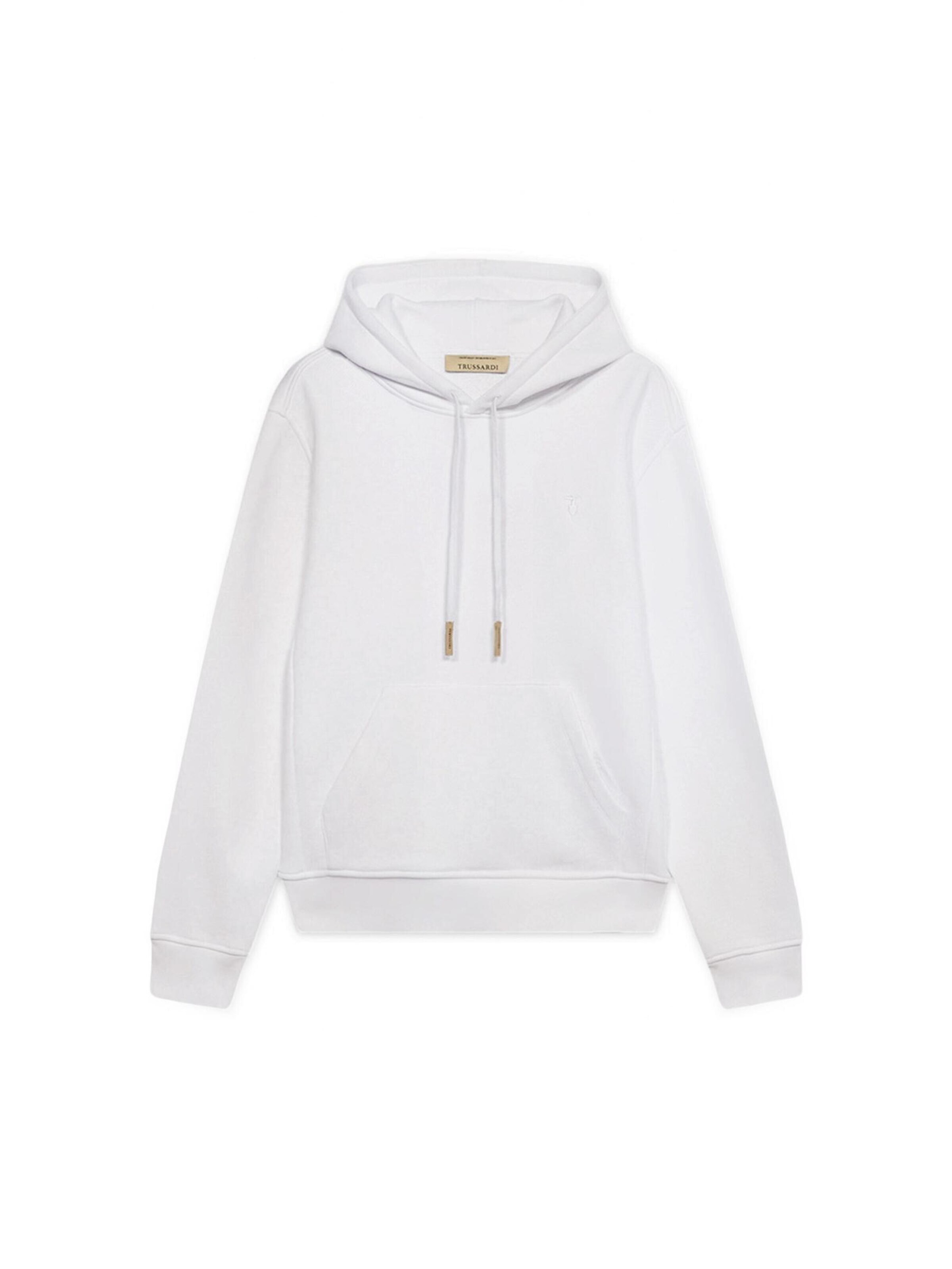 Sweat-shirt Trussardi en blanc : devant