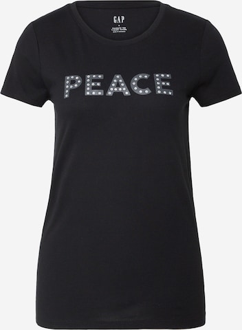 GAP - Camiseta en negro: frente