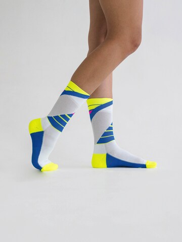 INCYLENCE Athletic Socks 'LADDERS' in Yellow