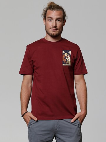 Watapparel Shirt 'Tarot The Lovers' in Red: front