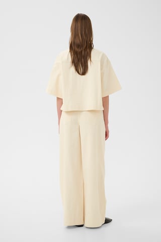 KAREN BY SIMONSEN Wide leg Jeans 'KBEleanor' in Beige