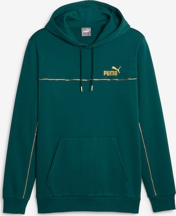 PUMA Sportsweatshirt 'ESS+ Minimal Gold' in Grün: predná strana