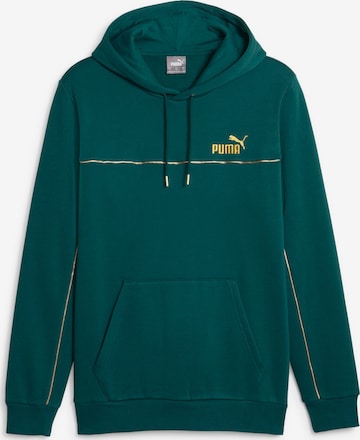 Felpa sportiva 'ESS+ Minimal Gold' di PUMA in verde: frontale