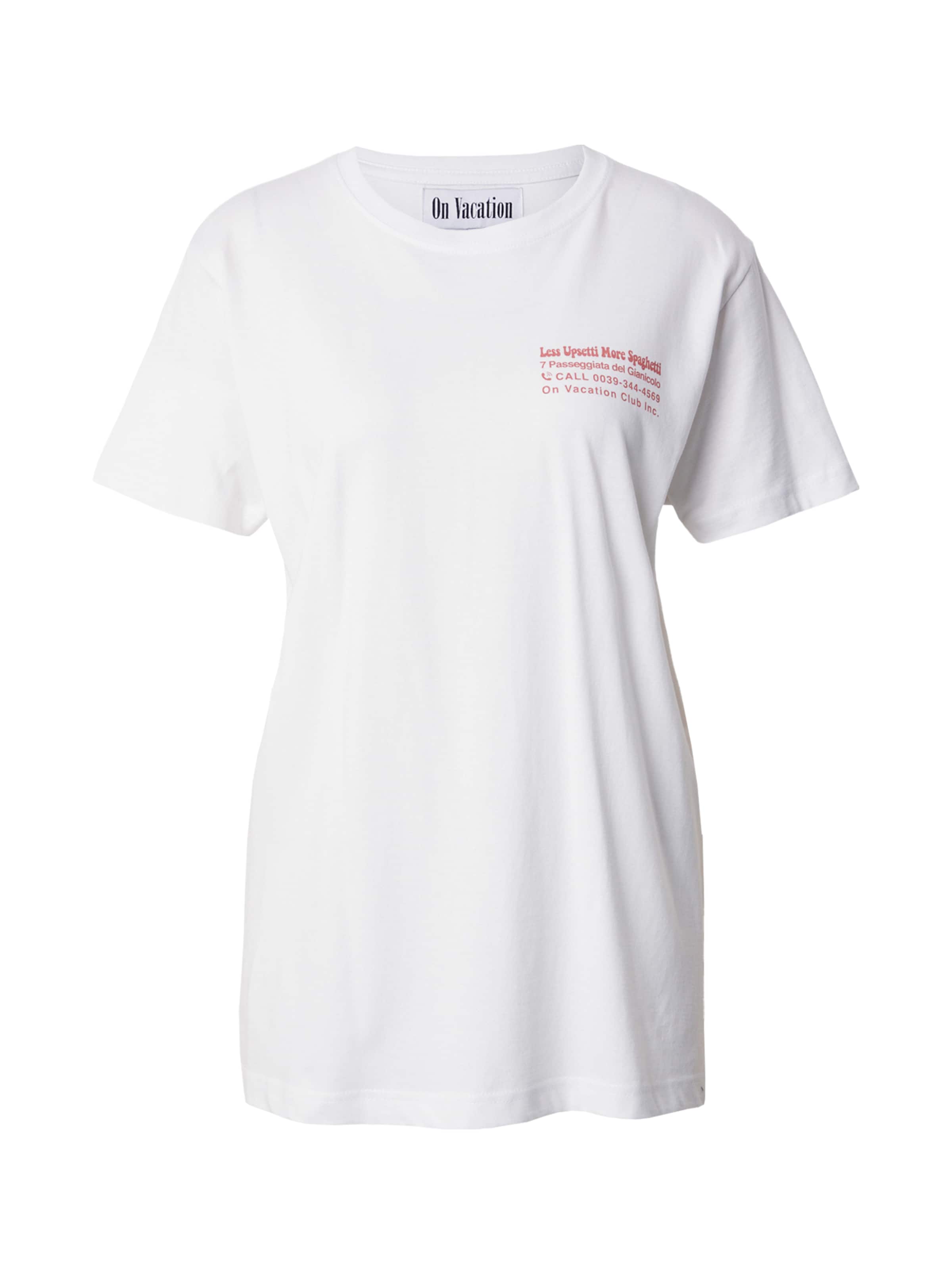 On Vacation Shirt 'Less Upsetti' in White: front