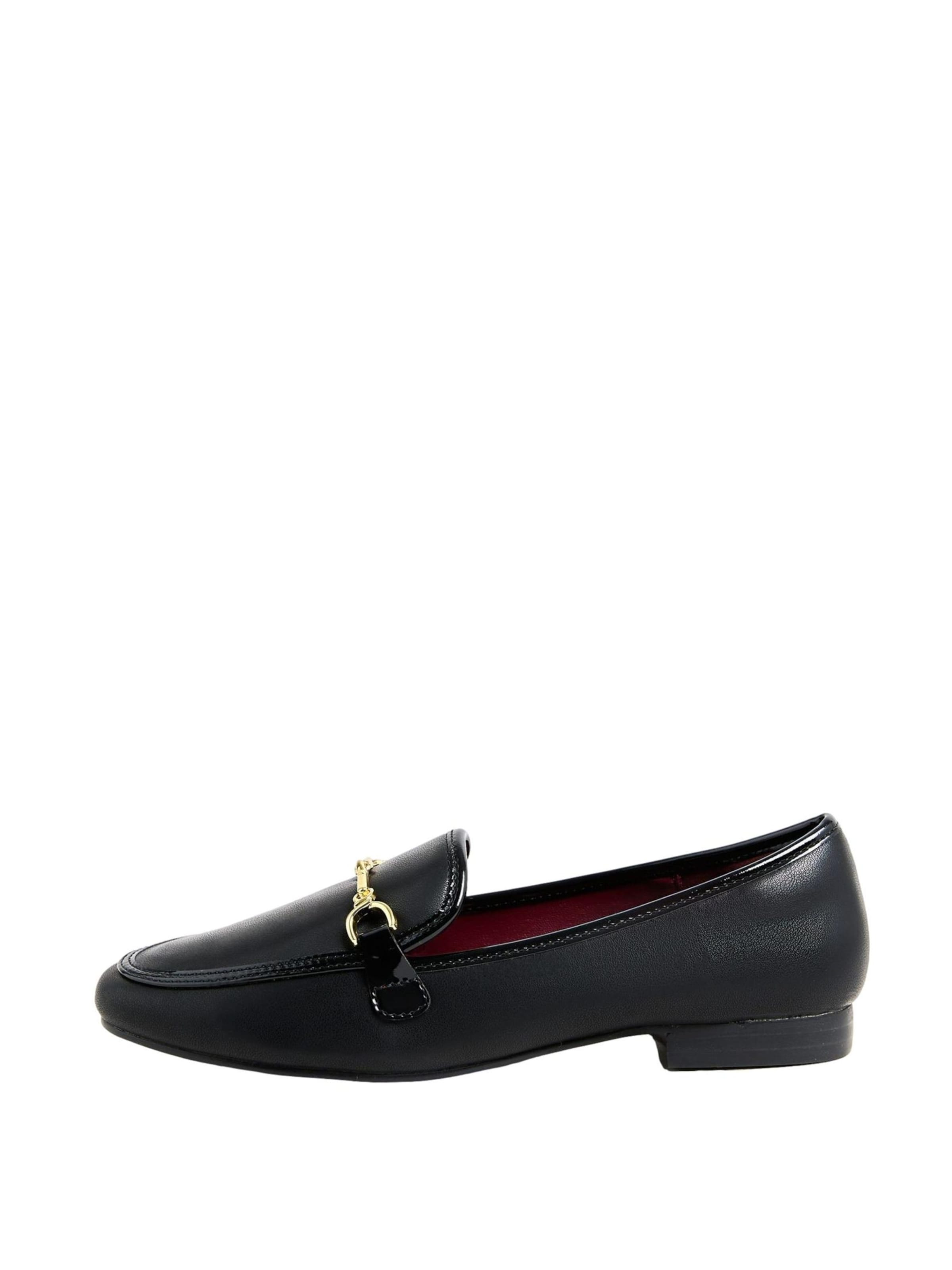 Mocassin Lipsy en noir : devant