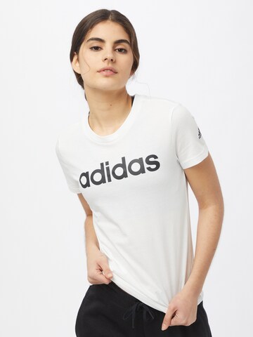 T-shirt fonctionnel 'Essentials  Logo' ADIDAS SPORTSWEAR en blanc : devant