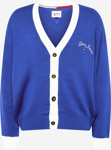 Tommy Jeans Knit Cardigan in Blue: front