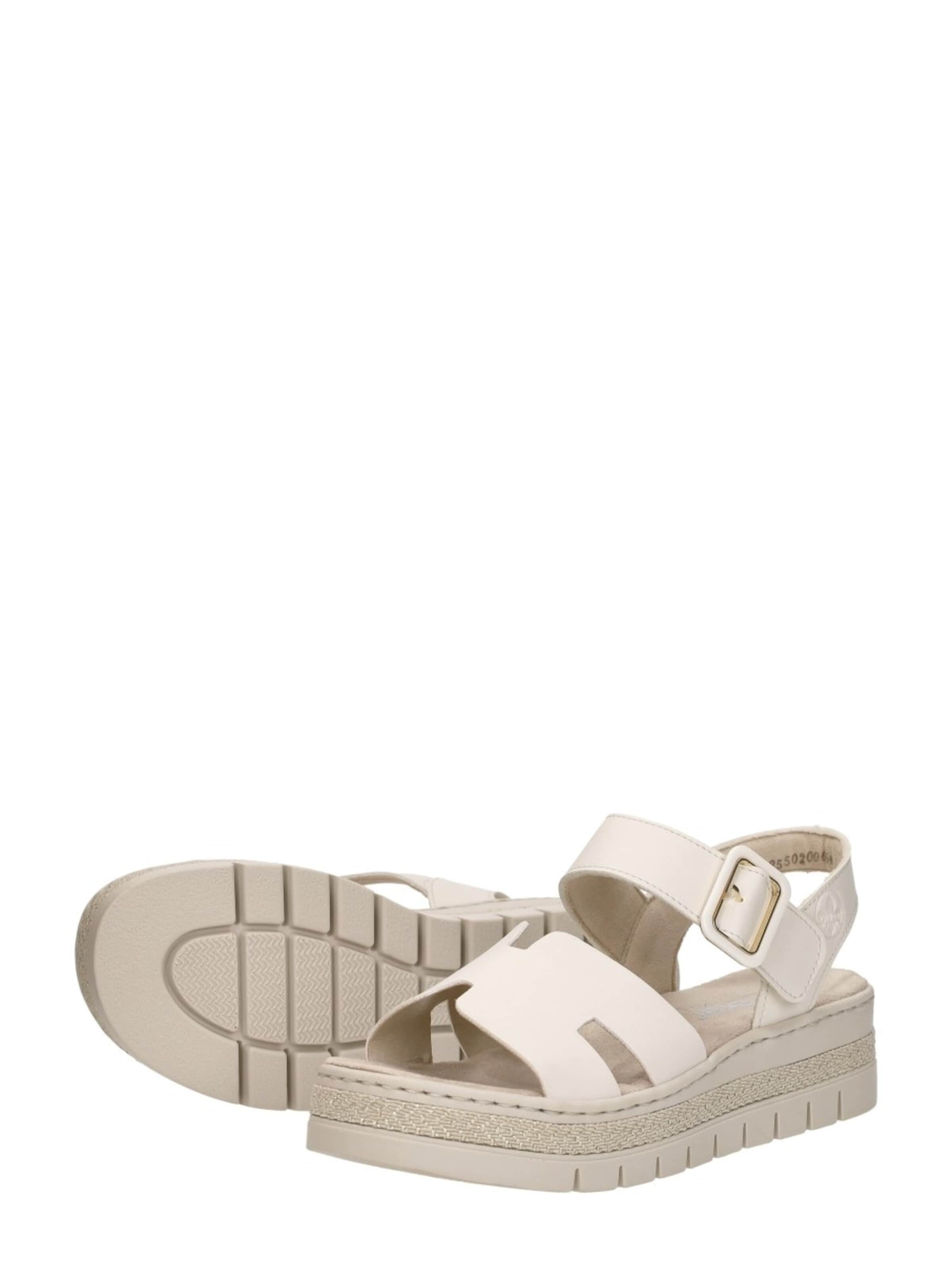 Rieker Sandal 'Sandalen Plat' in Grey