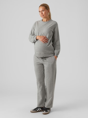 MAMALICIOUS Regular Trousers 'Silja' in Grey