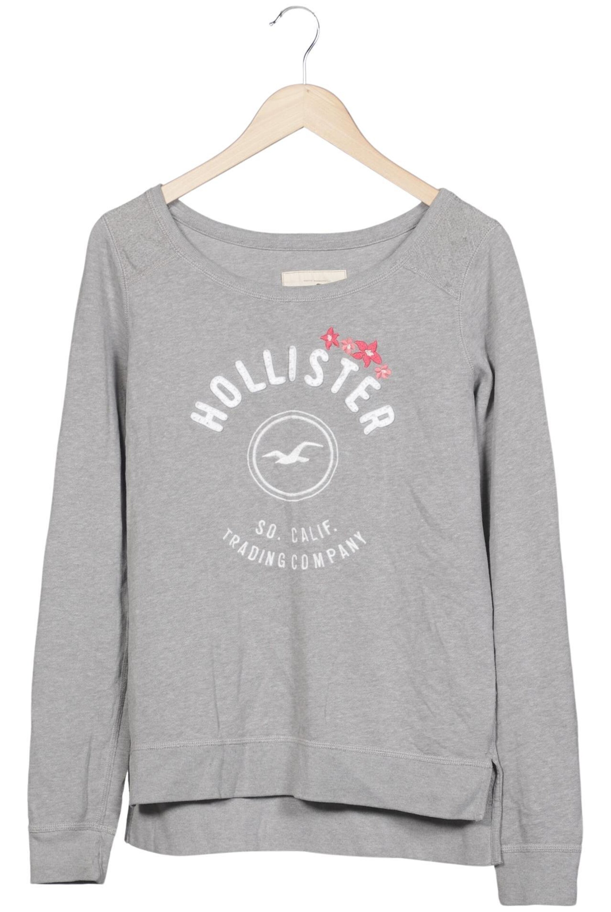 HOLLISTER Sweatshirt & Zip-Up Hoodie in S in Grey: front