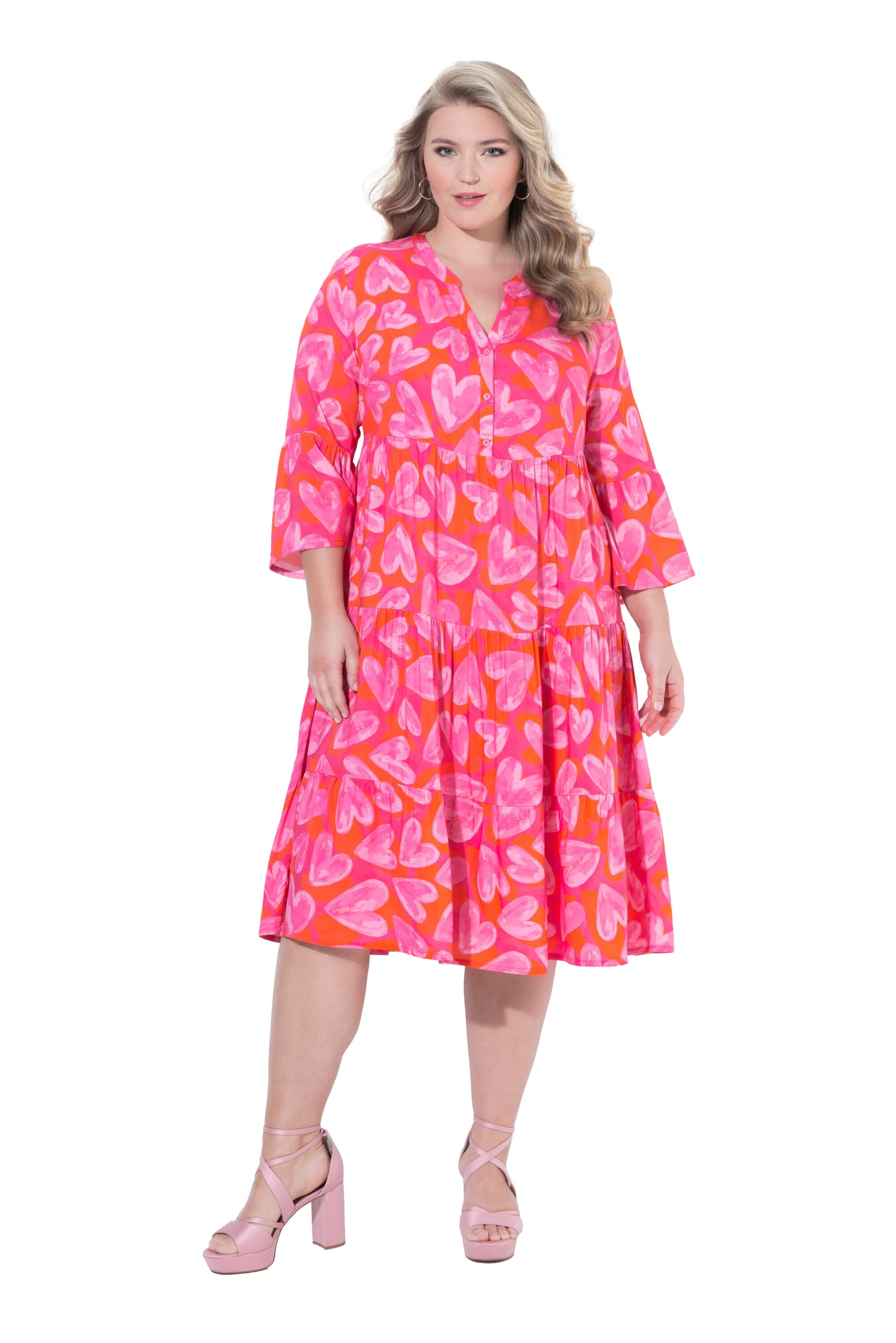 MIAMODA Dress in Pink: front