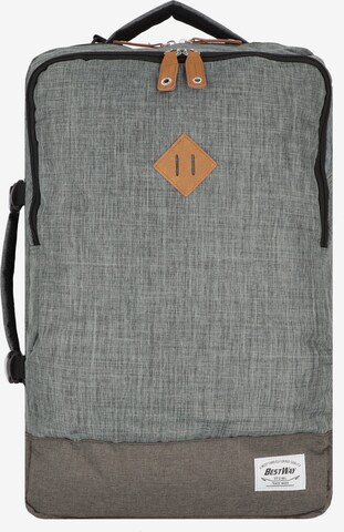 Worldpack Backpack 'Bestway' in Grey: front