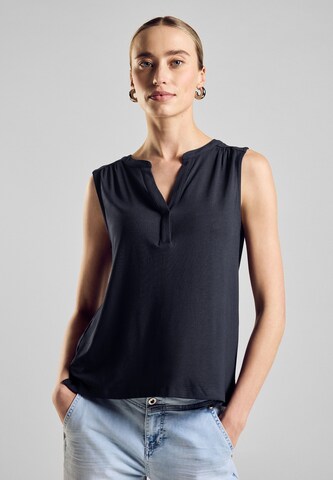 STREET ONE Top in Blau: Vorderseite