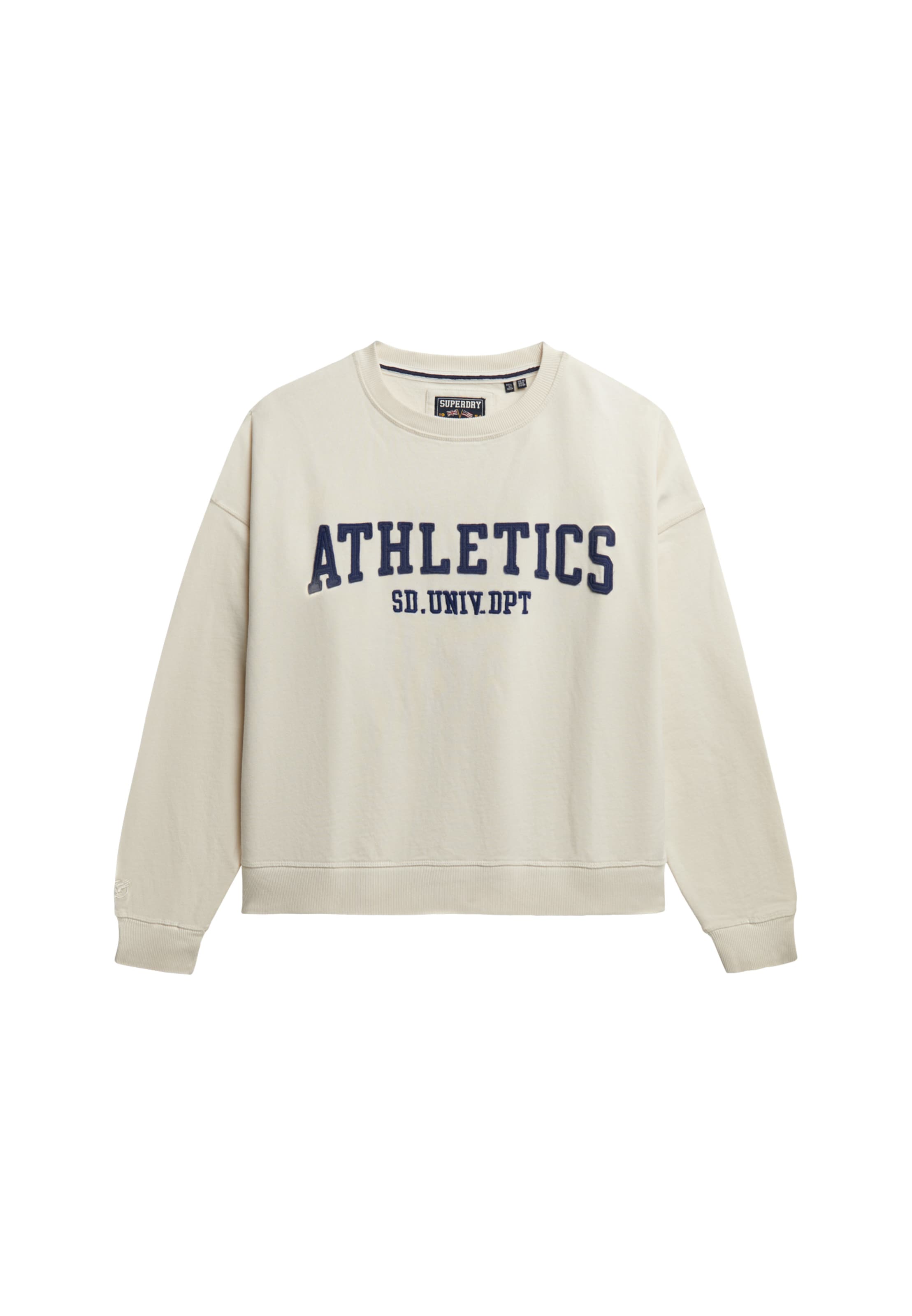 Superdry & Co Sweatshirt 'Essentials' in Wit: voorkant