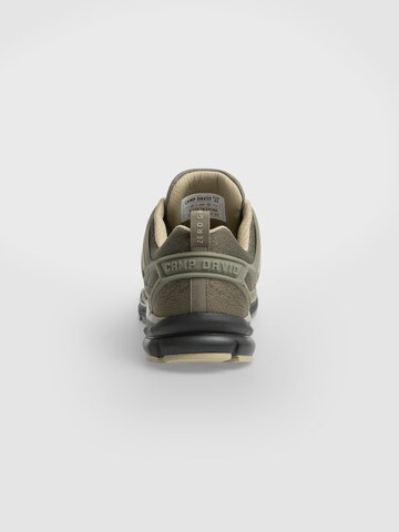 CAMP DAVID Leichter Sneaker im Strick-Design in Grün