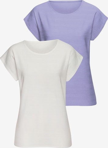 T-shirt VIVANCE en violet : devant