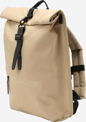 Zaino di RAINS in beige: frontale