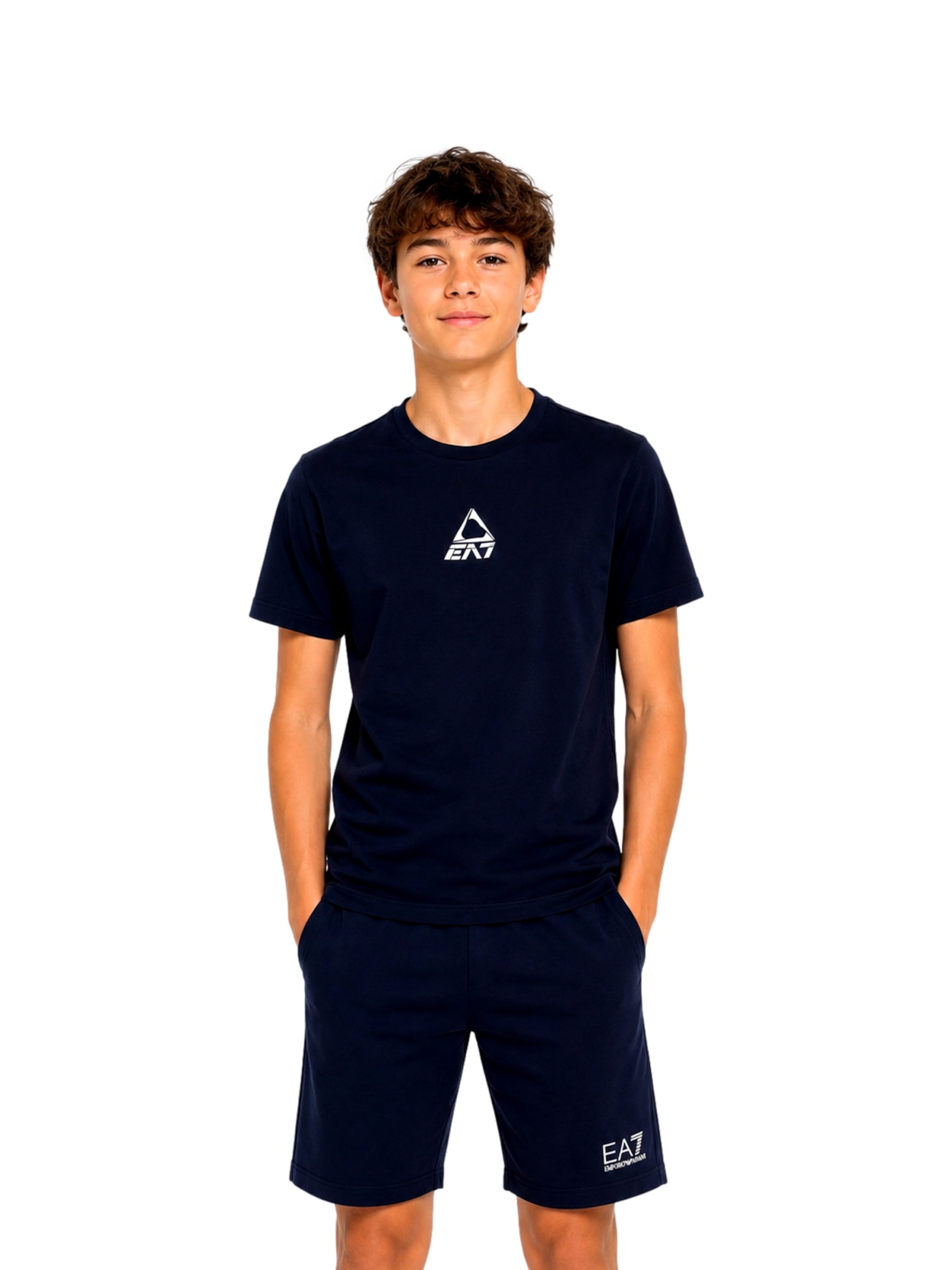 Emporio Armani Joggingpak in Blauw: voorkant