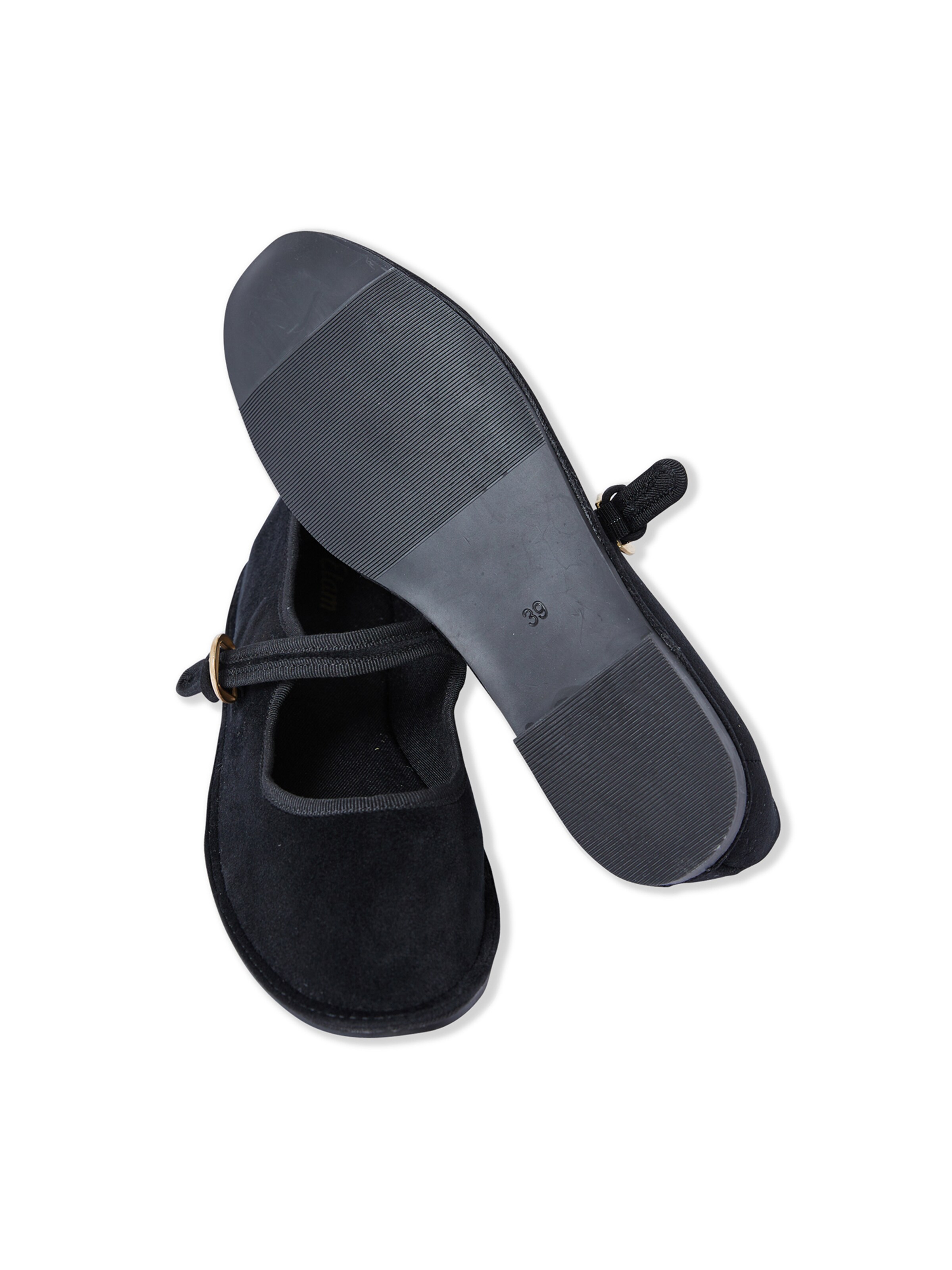 ETAM Ballet Flats with Strap in Black