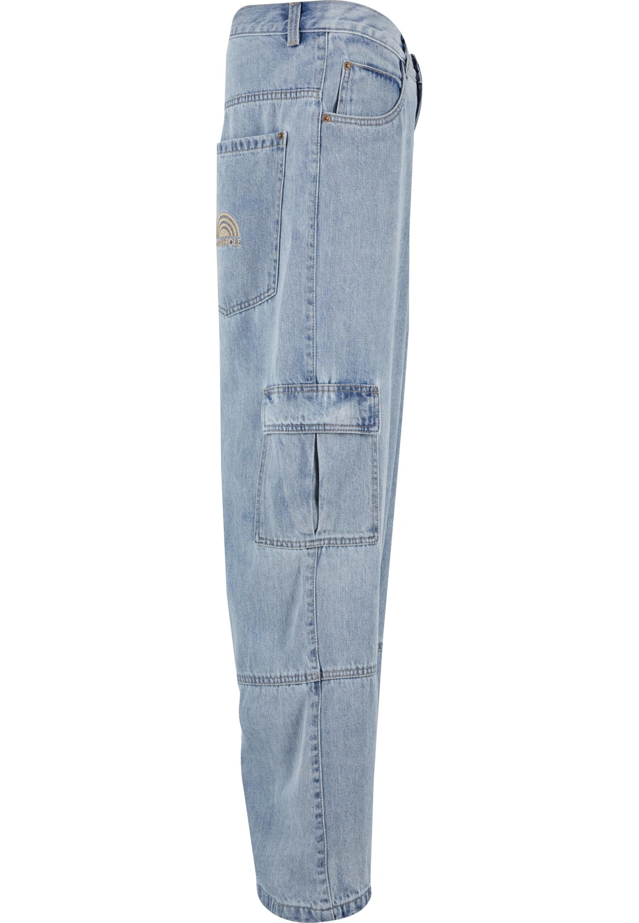 SOUTHPOLE Wide leg Cargo jeans in Blue