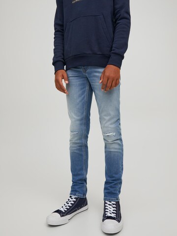 Jack & Jones Junior - Slimfit Vaquero 'Glenn' en azul: frente