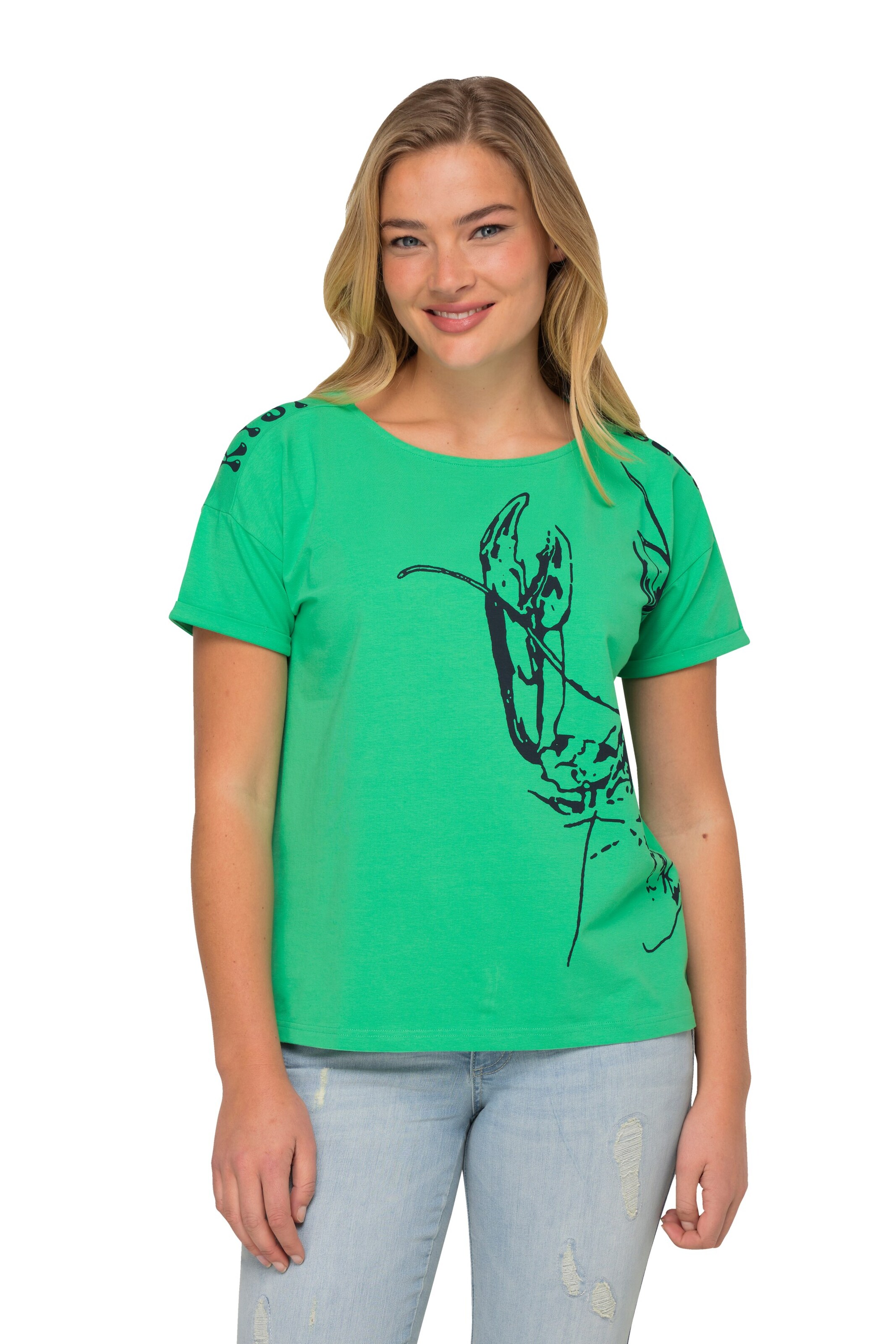 LAURASØN Shirt in Groen: voorkant