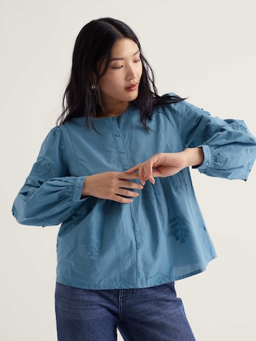 Seasalt Cornwall Blouse in Blauw: voorkant