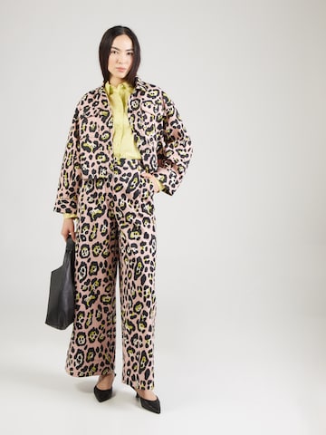 Essentiel Antwerp Широкий Брюки со складками 'JENESIS' в Ярко-розовый