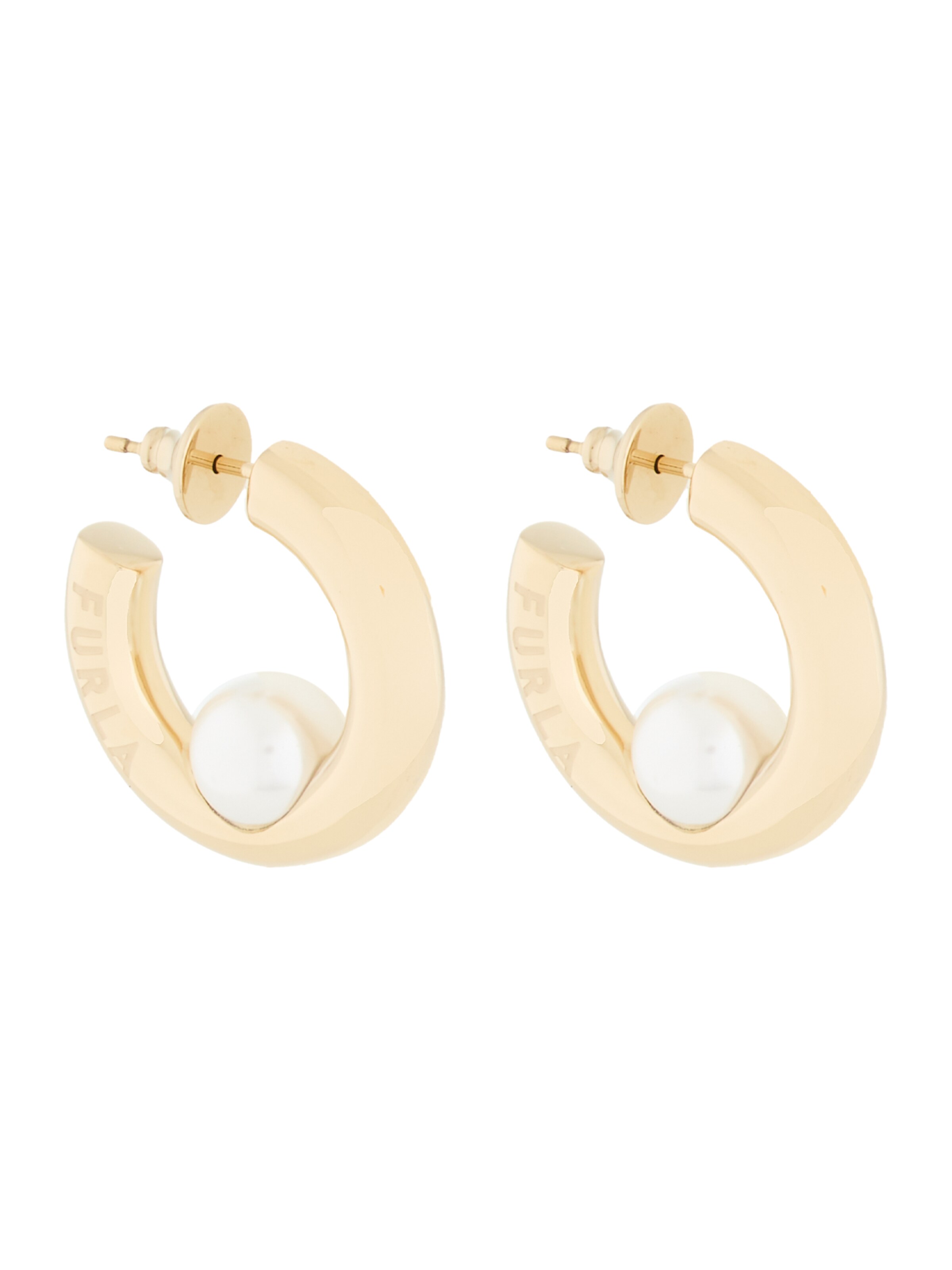 Boucles d'oreilles 'Piercing' Furla Jewellery en or : devant
