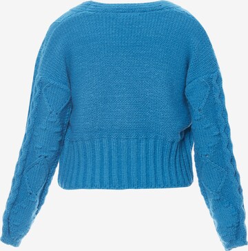 ebeeza Knit Cardigan in Blue