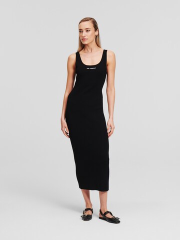 Karl Lagerfeld Платье ' Rib-Knit Sleeveless ' в Черный: спереди