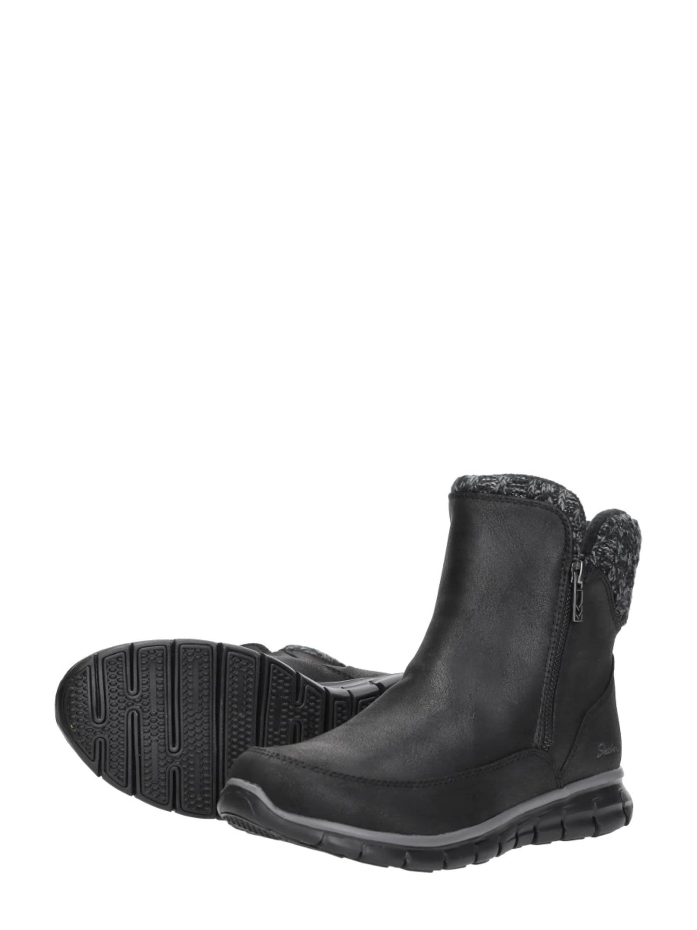 SKECHERS Enkellaarsje 'Synergy - Lovely Collab' in Zwart