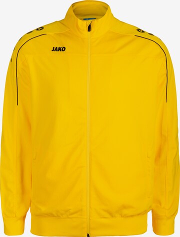 JAKO Athletic Jacket 'Classico' in Yellow: front