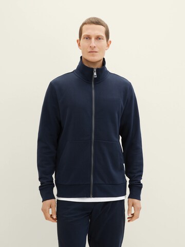 TOM TAILOR Sweatjacke in Blau: predná strana