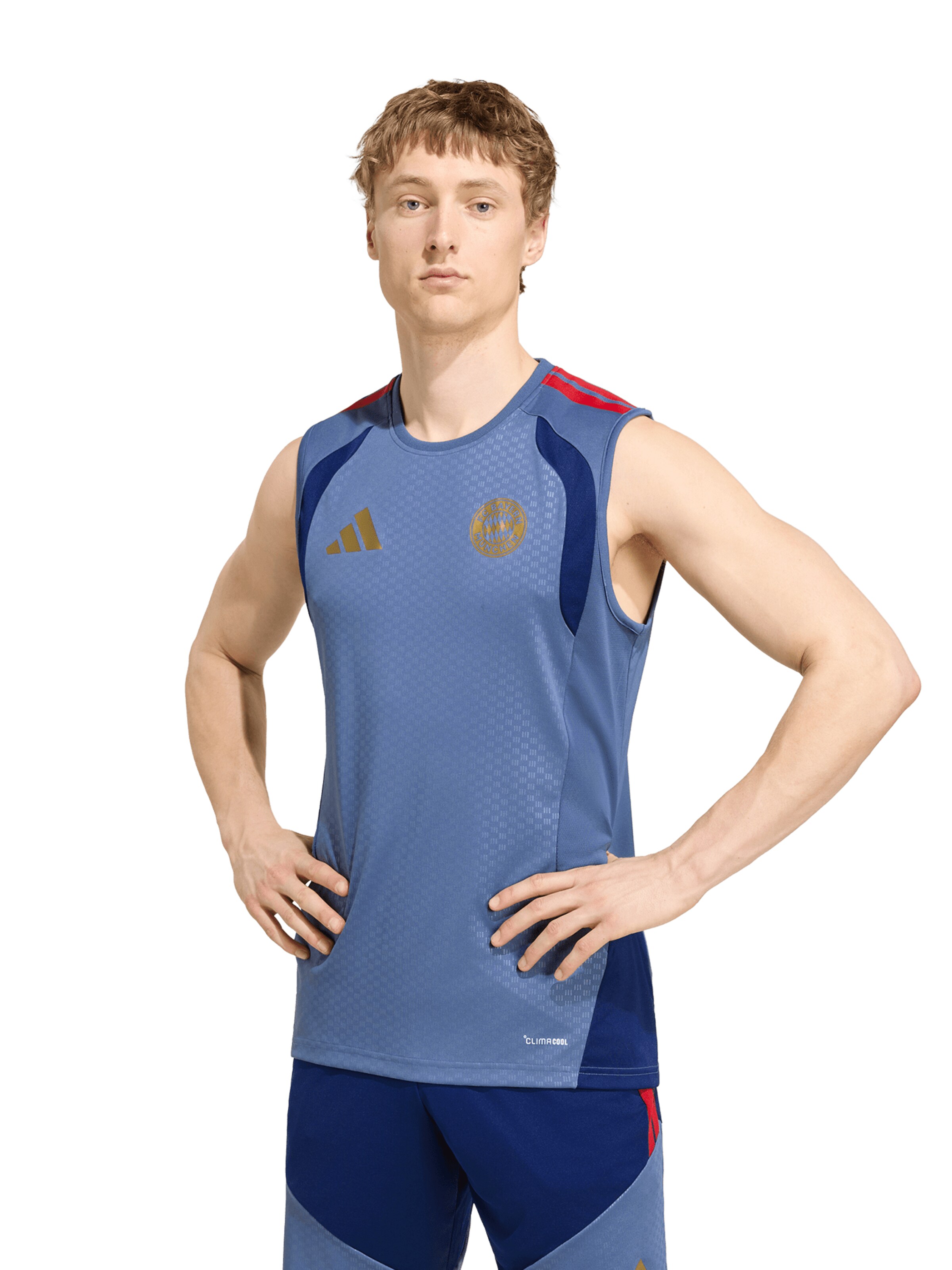 ADIDAS PERFORMANCE Shirt in Blue: front