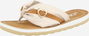 s.Oliver Ujjelválasztó-pántos szandál - bézs: elől