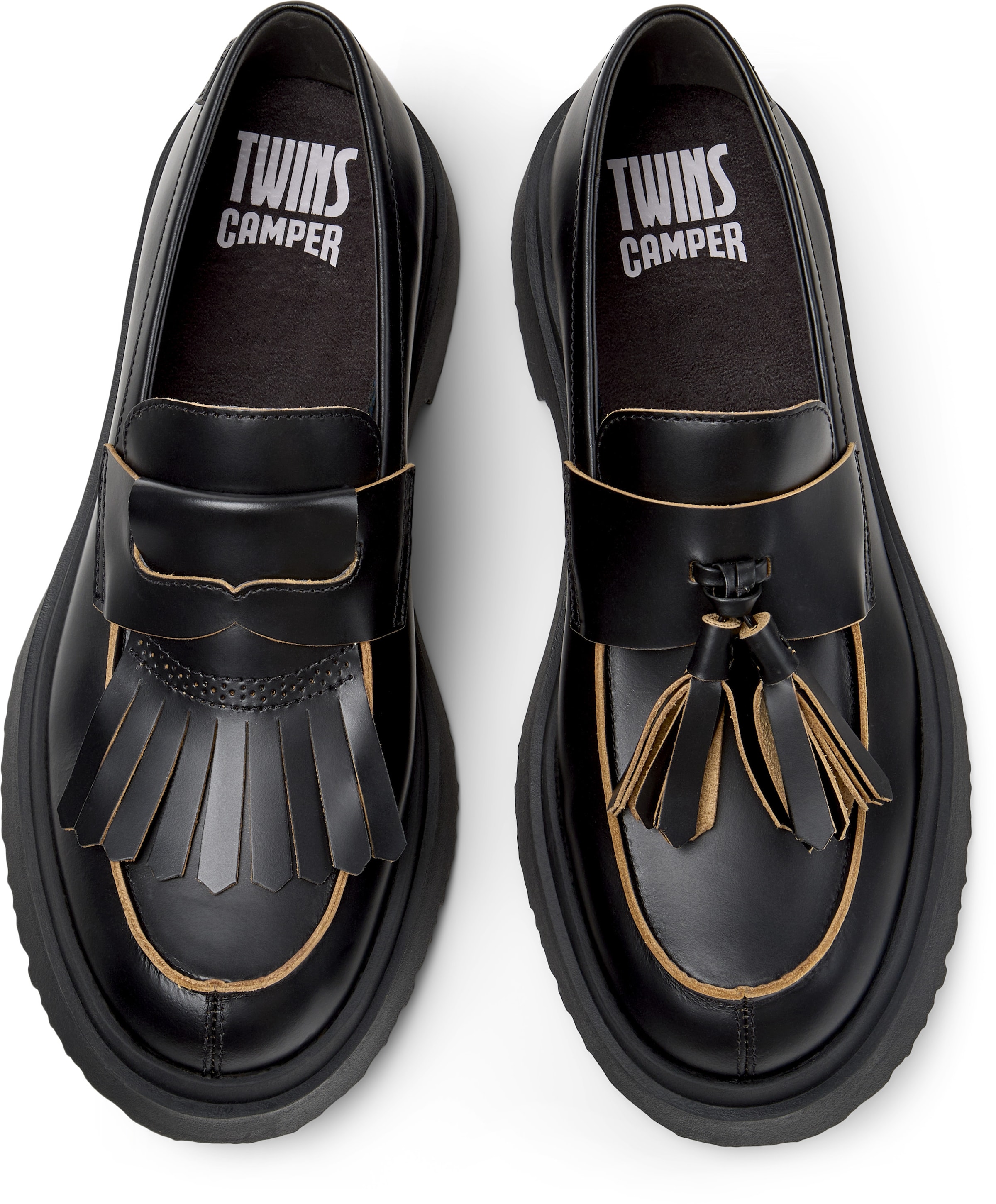 Slipper 'Walden Twins' di CAMPER in nero