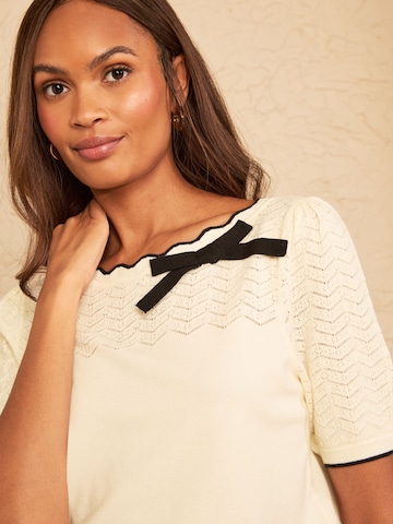 love & roses - Jersey en blanco