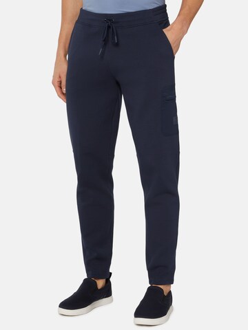 Coupe slim Pantalon Boggi Milano en bleu : devant