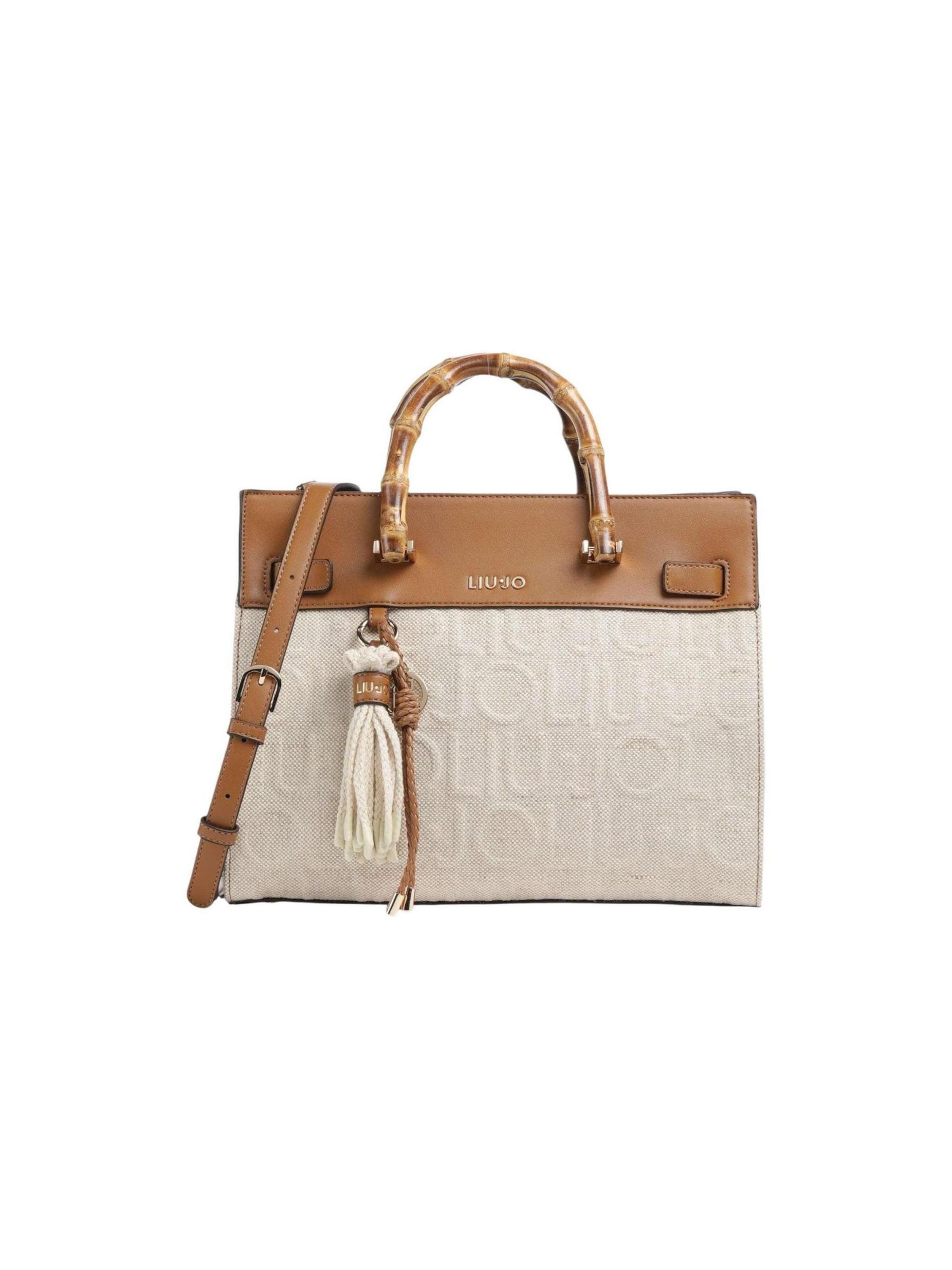 Liu Jo Schoudertas 'M TOTE AA6086 T381A' in Beige: voorkant