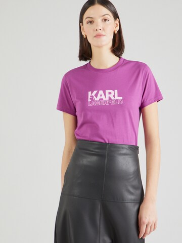 Karl Lagerfeld T-Shirt in Lila: Vorderseite