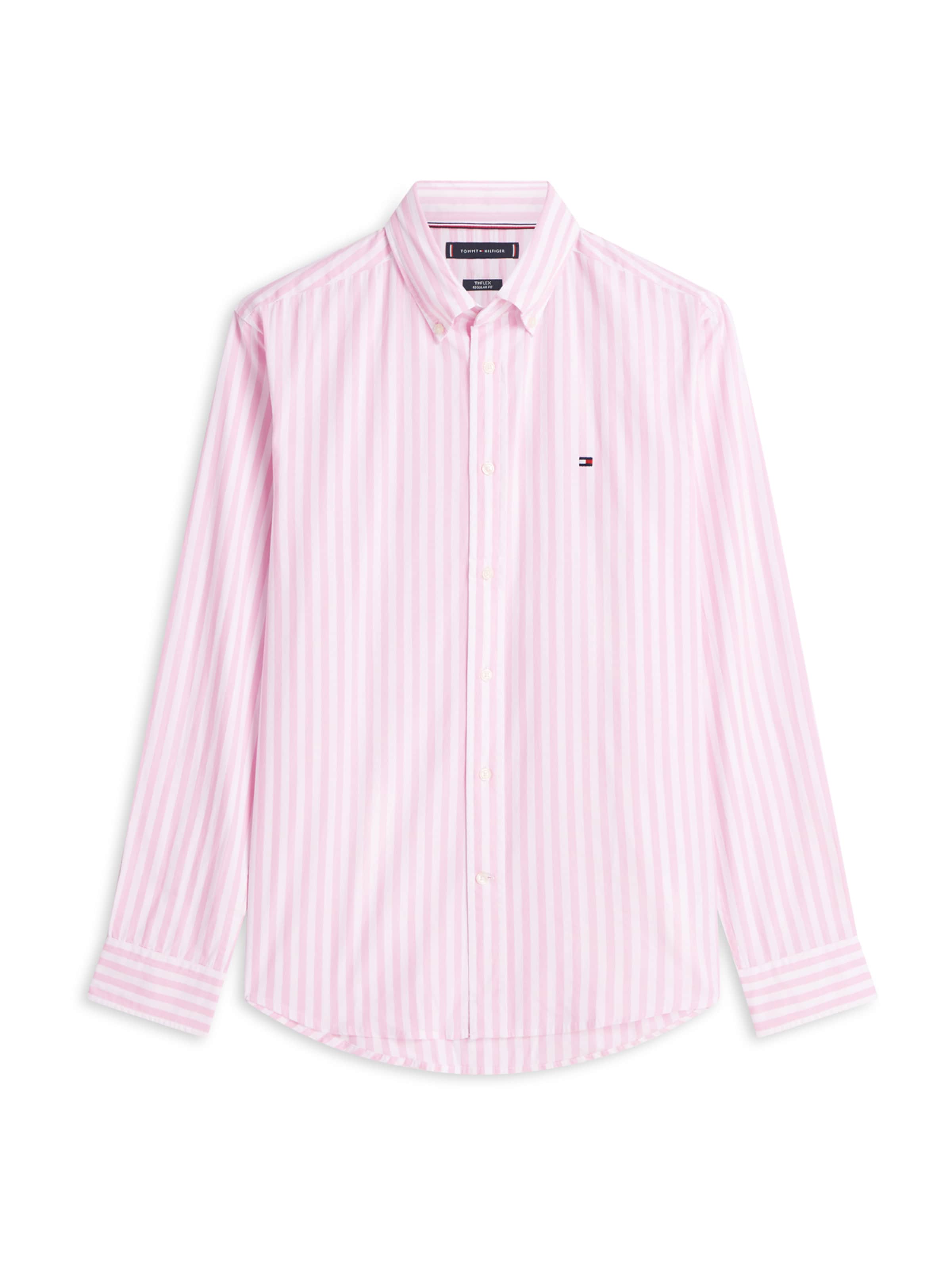 TOMMY HILFIGER Рубашка 'FLEX' в Ярко-розовый: спереди