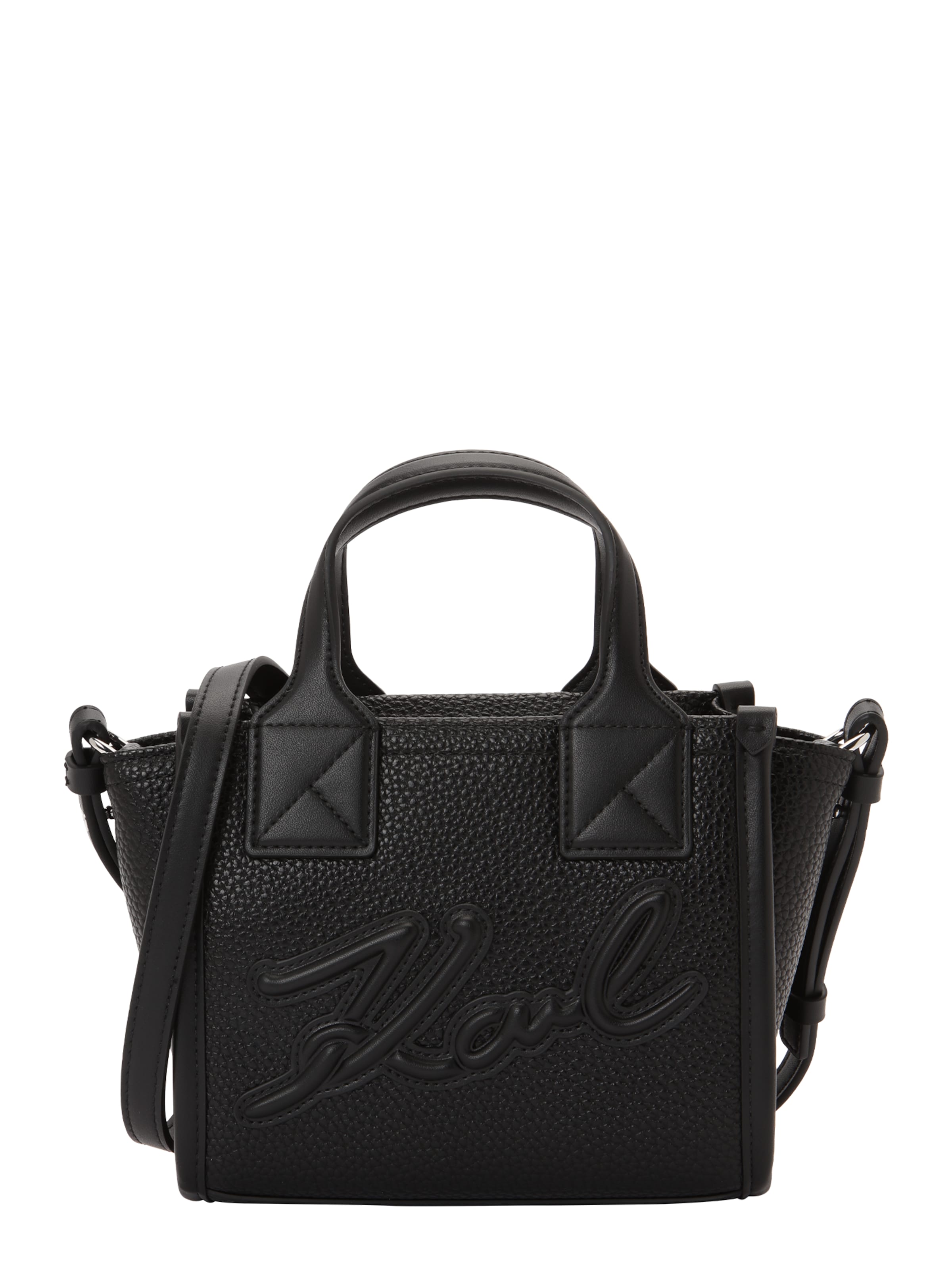 Karl Lagerfeld Дамска чанта в черно: отпред