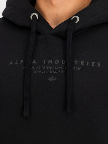 ALPHA INDUSTRIES Bluzka sportowa 'Dtm' w kolorze czarny