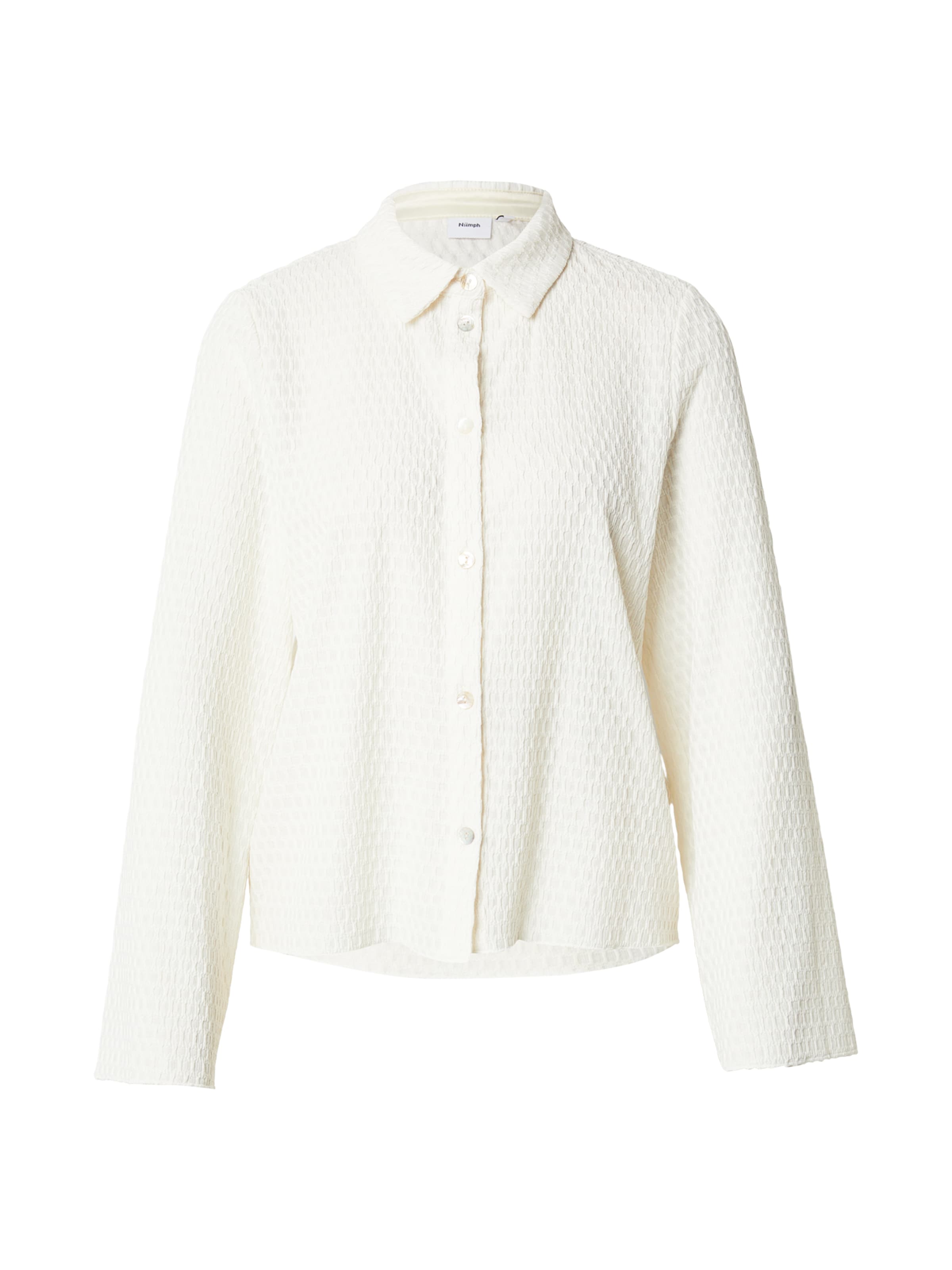 NÜMPH Pluus 'NUMIANA', värv valge: eest vaates