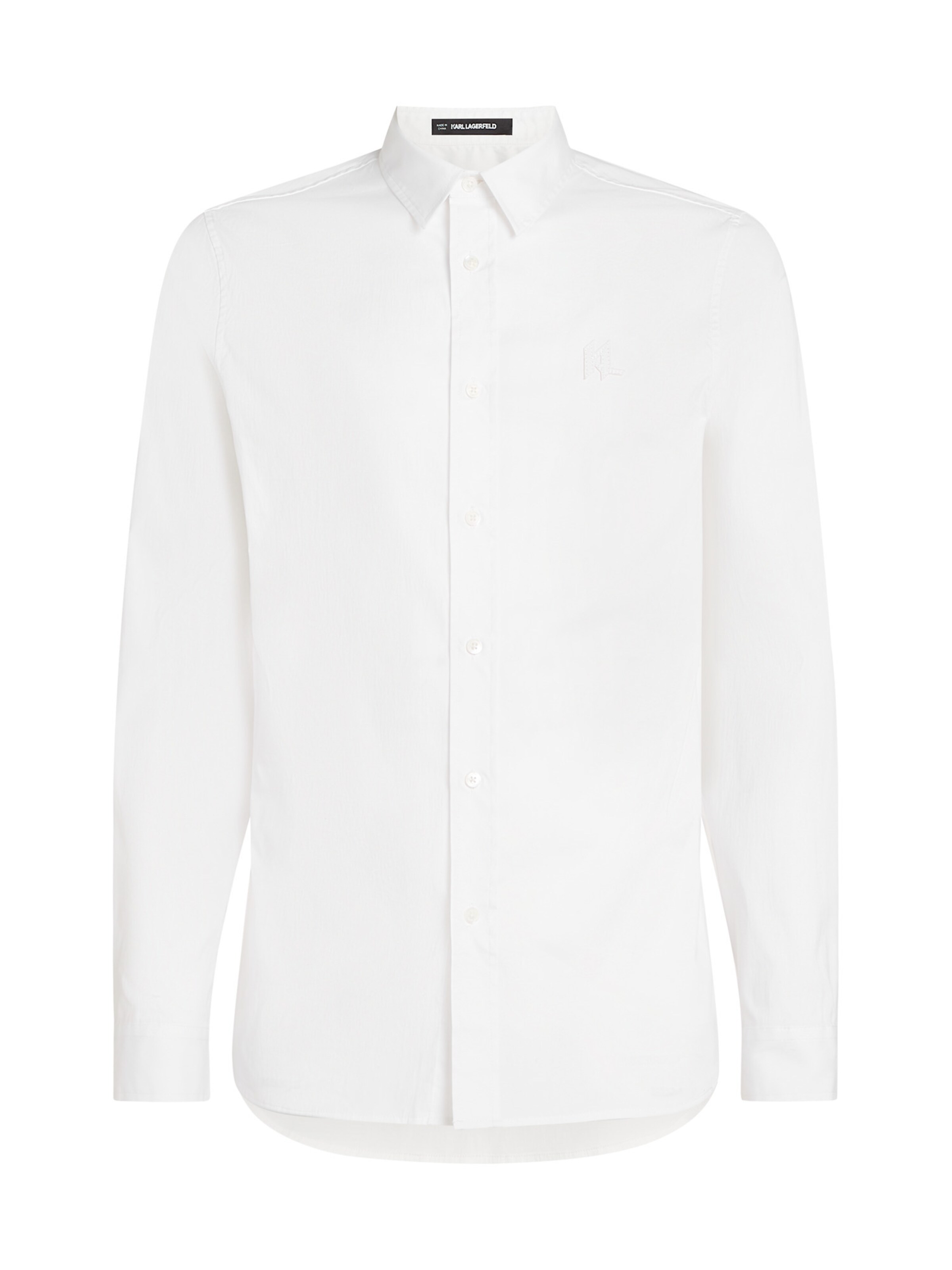 Karl Lagerfeld Regular fit Srajca | bela barva: sprednja stran