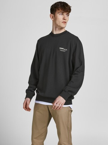 JACK & JONES Tréning póló - fekete: elől