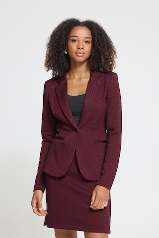 ICHI Blazer in Red: front