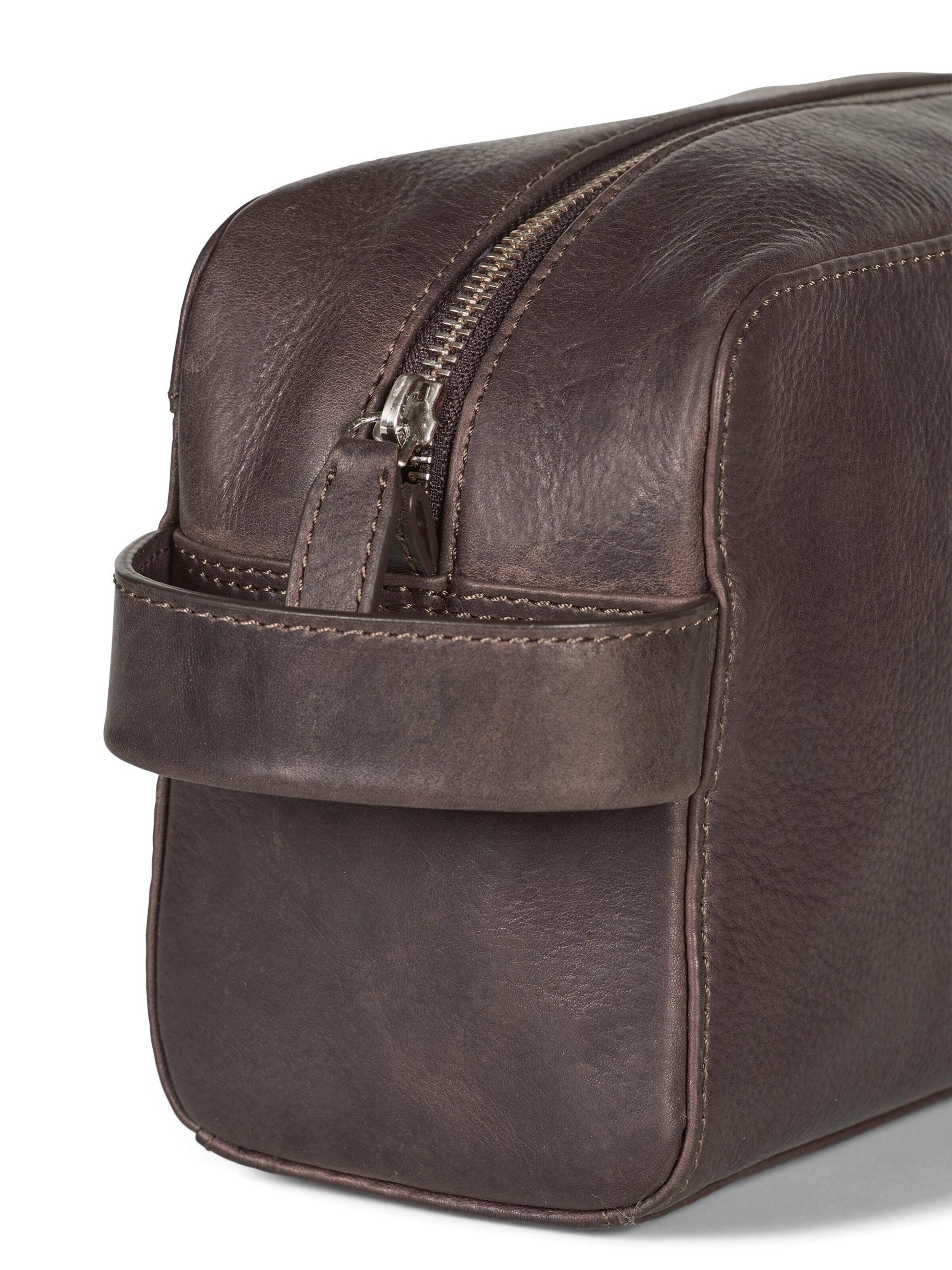 Nécessaire 'Toiletry Bag Ricky Dark Brown' di Howard London in marrone